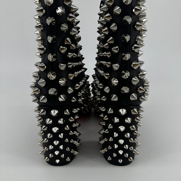 Louboutin Calfskin Louise Capet Spikes 85 Boots - Size 40 - Picture 5 of 7